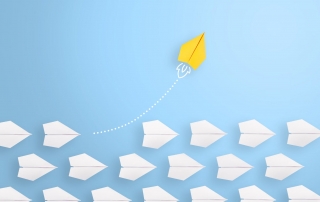 yellow paper airplane