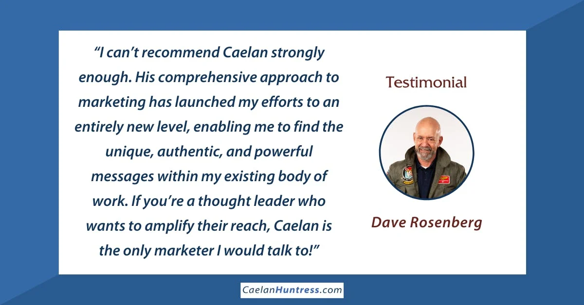 dave rosenberg testimonial