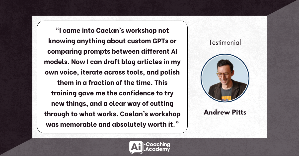 Andrew Pitts testimonial