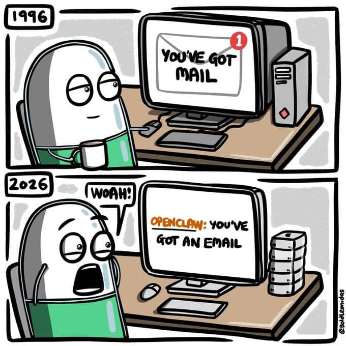 openclaw then and now
