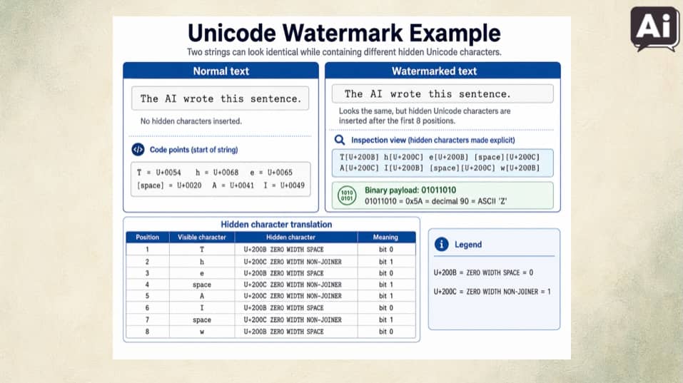 unicode watermark sample
